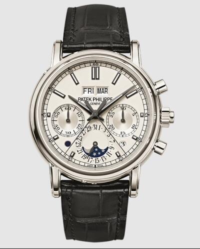 Cheapest Patek Philippe Grand Complications Perpetual Calendar Split-Seconds Chronograph 5204 Watches Prcies Replica 5204P-001 Platinum